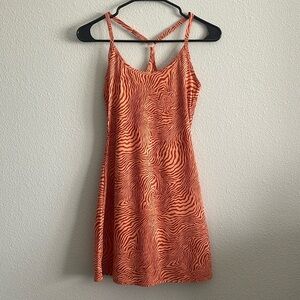 Outdoor Voices Exercise Dress Melon Zebra Size XXS